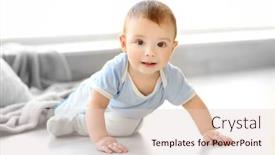  Presentation with baby - Theme with little-baby-boy-crawling background and a lemonade colored foreground