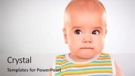  Presentation with ion - Audience pleasing presentation design consisting of little baby ion a gray backdrop and a  colored foreground