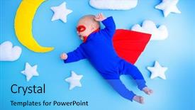  Presentation with teen mom cap and gown holding a baby - Cool new slides with cloud gaming - little baby superhero with red backdrop and a light blue colored foreground