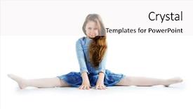  Presentation with ballet - Slides enhanced with little-ballet-dancer-isolated background and a white colored foreground