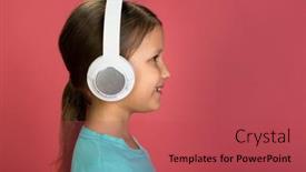  Presentation with turquoise music - Theme enhanced with little-beautiful-baby-girl-pink background and a red colored foreground