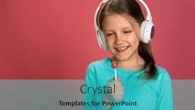  Presentation with turquoise music - Amazing theme having little-beautiful-baby-girl-pink backdrop and a teal colored foreground