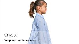  Presentation with clothes - Cool new slide set with little-beautiful-girl-wearing-casual backdrop and a white colored foreground