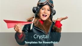  Presentation with pilot - Slide deck featuring little-beautiful-girl-wearing-pilot background and a tawny brown colored foreground