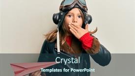  Presentation with pilot - Slide set consisting of little-beautiful-girl-wearing-pilot background and a tawny brown colored foreground