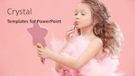  Presentation with curly hair - Slide deck enhanced with little-beauty-girl-with-lush and a lemonade colored foreground