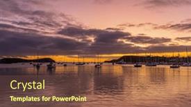  Presentation with new caledonia - Theme with little-boats-in-the-magenta background and a tawny brown colored foreground