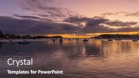  Presentation with new caledonia - Slides featuring little-boats-in-the-magenta background and a dark gray colored foreground