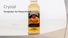  Presentation with bottle - Amazing slides having little-bottle-with-orange-jim backdrop and a  colored foreground