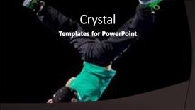  Presentation with break dance - PPT layouts with little-boy-break-dancer background and a black colored foreground