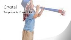  Presentation with birthday boy - PPT layouts consisting of little-boy-celebrating-birthday background and a white colored foreground