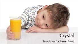  Presentation with drone pour la détéction des oranges - PPT layouts enhanced with little boy having a glass background and a lemonade colored foreground