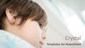  Presentation with sad - Amazing PPT theme having little-boy-having-a-sad backdrop and a lemonade colored foreground