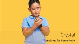  Presentation with arthritis - Beautiful theme featuring little-boy-hispanic-kid-wearing backdrop and a yellow colored foreground