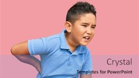  Presentation with back pain - Theme featuring little-boy-hispanic-kid-wearing background and a light blue colored foreground