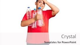  Presentation with angry kid - Amazing slide set having little-boy-kid-holding-recycling backdrop and a white colored foreground