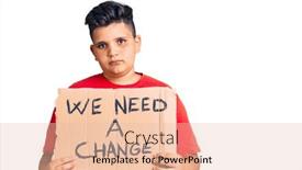  Presentation with attitude change - Amazing slide set having little-boy-kid-holding backdrop and a lemonade colored foreground