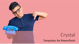  Presentation with angry kid - Theme with little-boy-kid-using-vintage background and a coral colored foreground