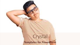  Presentation with clothes - Beautiful presentation theme featuring little-boy-kid-wearing-casual backdrop and a lemonade colored foreground