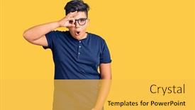  Presentation with clothes - Slides consisting of little-boy-kid-wearing-casual background and a yellow colored foreground