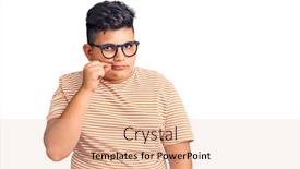  Presentation with lips mouth - PPT theme featuring little-boy-kid-wearing-casual background and a lemonade colored foreground