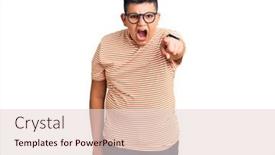  Presentation with angry kid - PPT layouts with little-boy-kid-wearing-casual background and a lemonade colored foreground