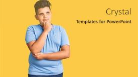  Presentation with workout - Theme having little-boy-kid-wearing-sports background and a yellow colored foreground