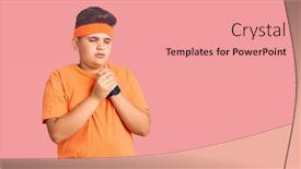  Presentation with arthritis - PPT layouts featuring little-boy-kid-wearing-sportswear background and a coral colored foreground