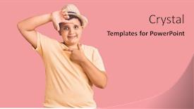  Presentation with hawaiian - Audience pleasing slide deck consisting of little-boy-kid-wearing-summer backdrop and a coral colored foreground