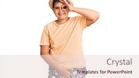  Presentation with hat - Beautiful slide set featuring little-boy-kid-wearing-summer backdrop and a lemonade colored foreground