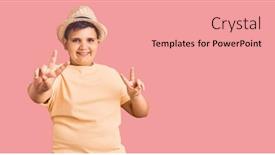  Presentation with hawaiian - PPT layouts consisting of little-boy-kid-wearing-summer background and a coral colored foreground