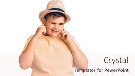  Presentation with hawaiian - Cool new PPT theme with little-boy-kid-wearing-summer backdrop and a lemonade colored foreground