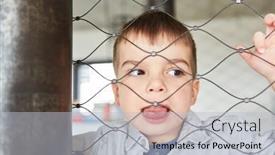  Presentation with tongue - Slide set enhanced with little-boy-looks-curious background and a light gray colored foreground