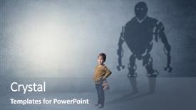  Presentation with self analysis - Cool new theme with little boy s self image backdrop and a gray colored foreground