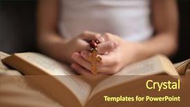  Presentation with bible - Audience pleasing slides consisting of little boy with bible backdrop and a tawny brown colored foreground