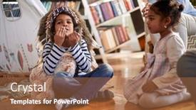  Presentation with war - Audience pleasing slide deck consisting of little-boy-with-indian-war backdrop and a coral colored foreground