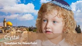 Presentation with jewish western wall - Amazing PPT layouts having little-boy-with-long-blond backdrop and a coral colored foreground