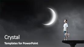  Presentation with hand cute dolls and toy - Slide deck enhanced with little boy with toy bear background and a dark gray colored foreground