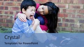  Presentation with compassion - Audience pleasing PPT theme consisting of young farmer is showing his pumpkins in the greenhouse backdrop and a gray colored foreground