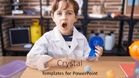  Presentation with prize - PPT theme enhanced with little-caucasian-boy-at-school background and a coral colored foreground