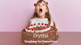  Presentation with anger kid - Slide deck enhanced with little-caucasian-girl-kid-celebrating background and a tawny brown colored foreground