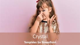  Presentation with bad breath - Amazing theme having little-caucasian-girl-kid-wearing backdrop and a coral colored foreground