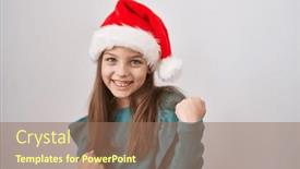  Presentation with christmas girl - 