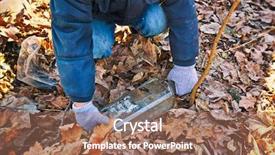  Presentation with parents - Amazing PPT layouts having forest during the cleaning campaign backdrop and a coral colored foreground