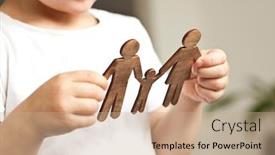  Presentation with mom - PPT layouts enhanced with little-child-looking background and a coral colored foreground