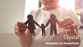  Presentation with mom - Amazing slide deck having little-child-looking backdrop and a coral colored foreground