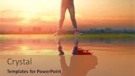  Presentation with child superhero - PPT layouts enhanced with little-child-playing-superhero background and a coral colored foreground