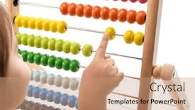  Presentation with filipino child playing - Presentation theme with little-child-playing-with-abacus background and a coral colored foreground