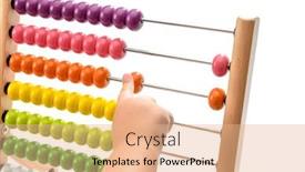  Presentation with filipino child playing - Presentation theme having little-child-playing-with-abacus background and a coral colored foreground