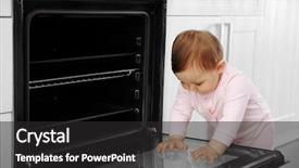  Presentation with filipino child playing - Audience pleasing theme consisting of little child playing with electric backdrop and a dark gray colored foreground